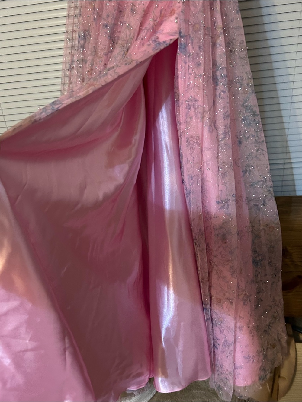 Jovani Pink Sheer Corset Pearl/Rhinestone Dress NWT $1,100 Size 6 - Picture 11 of 15